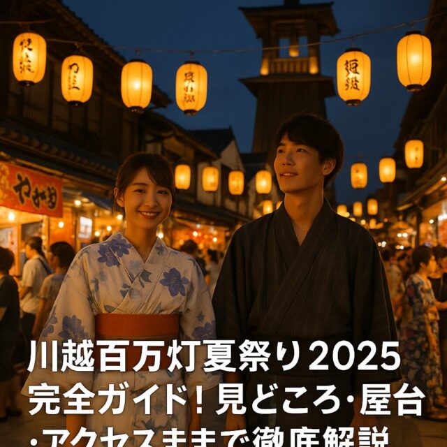 川越百万灯夏祭り2025完全ガイド！見どころ・屋台・アクセスまで徹底解説