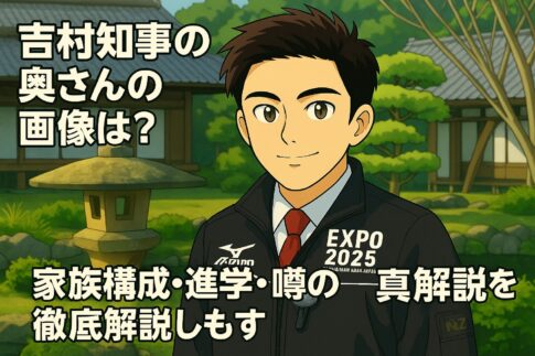 吉村知事の奥さんの画像は？家族構成・進学・噂の真偽を徹底解説しもす