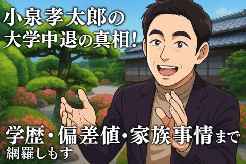 小泉孝太郎の大学中退の真相！学歴・偏差値・家族事情まで網羅しもす