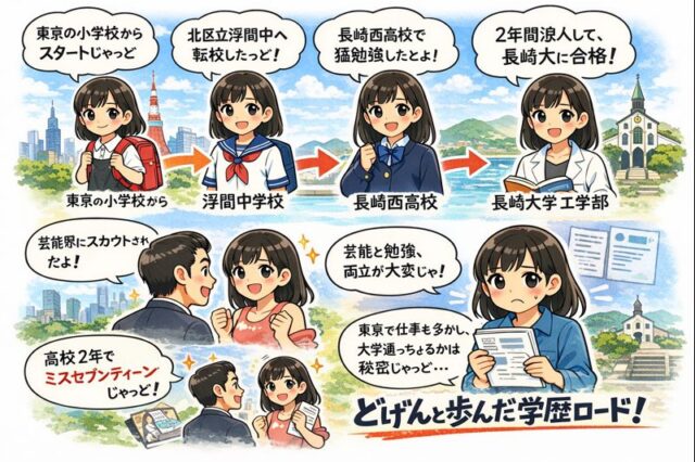 出口夏希の学歴を徹底解説！長崎西高校から長崎大学まで家族と国籍の真相も総まとめ