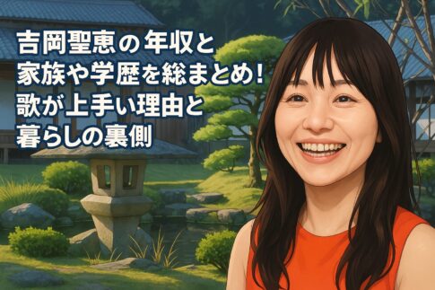 吉岡聖恵の年収と家族や学歴を総まとめ!歌が上手い理由と暮らしの裏側