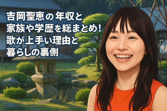 吉岡聖恵の年収と家族や学歴を総まとめ!歌が上手い理由と暮らしの裏側