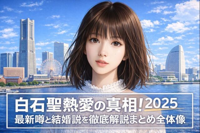 白石聖熱愛の真相!2025最新噂と結婚説を徹底解説まとめ全体像