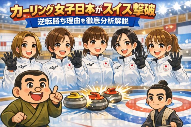 カーリング女子日本がスイス撃破 逆転勝ち理由を徹底分析解説