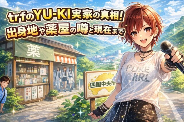 trfのYU-KI実家の真相！出身地や薬屋の噂と現在まで